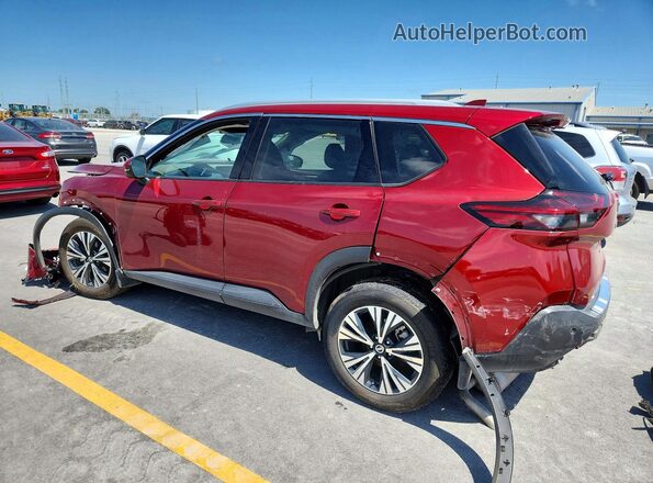 5N1AT3BA5MC783478 2021 NISSAN ROGUE Red Trasero izquierdo