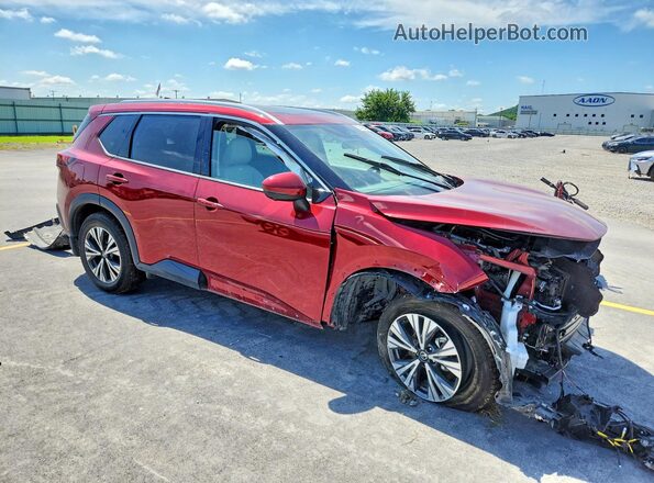5N1AT3BA5MC783478 2021 NISSAN ROGUE Red Delantero derecho