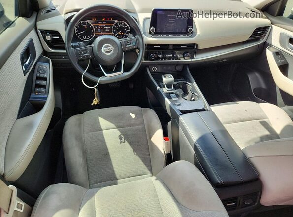 5N1AT3BA5MC846790 2021 NISSAN ROGUE White Dashboard view