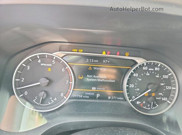 5N1AT3BA5MC846790 2021 NISSAN ROGUE White Instrument cluster view