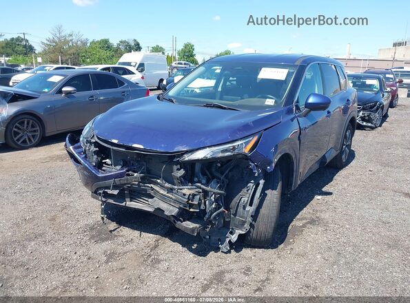 5N1AT3BA6MC717960 2021 NISSAN ROGUE Blue Vista frontal