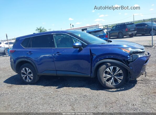 5N1AT3BA6MC717960 2021 NISSAN ROGUE Blue Vista interior trasera
