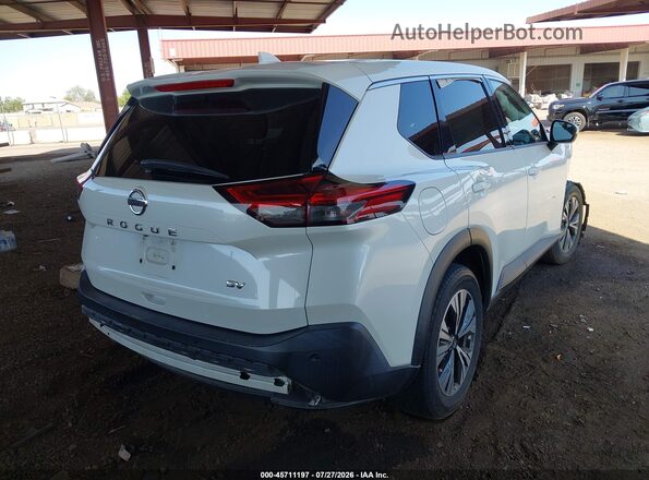 5N1AT3BA6MC734726 2021 NISSAN ROGUE White Trasero derecho