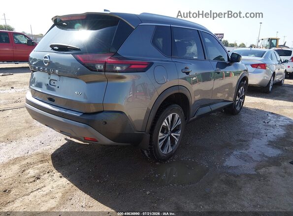 5N1AT3BA6MC774613 2021 NISSAN ROGUE Серый Задняя правая четверть