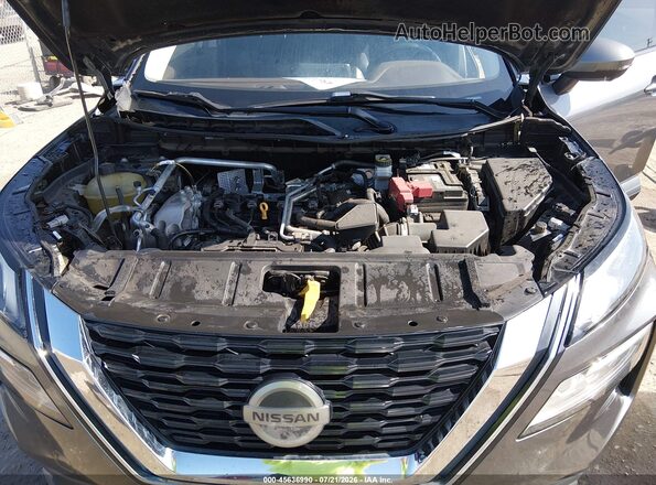 5N1AT3BA6MC774613 2021 NISSAN ROGUE Серый Вид сзади
