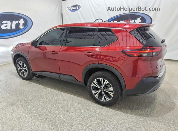 5N1AT3BA6MC776135 2021 NISSAN ROGUE Red Trasero izquierdo