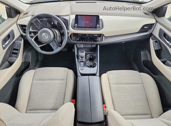 5N1AT3BA6MC819937 2021 NISSAN ROGUE White Dashboard view