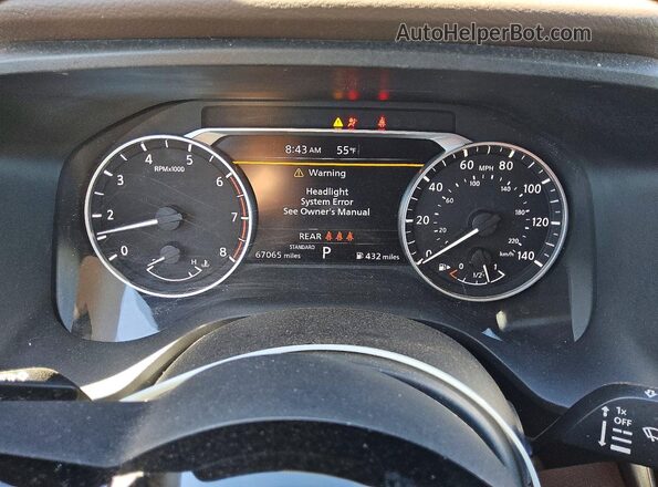 5N1AT3BA6MC836138 2021 NISSAN ROGUE Blue ხელსაწყოთა პანელის ხედი
