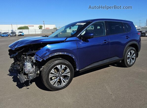 5N1AT3BA6MC836138 2021 NISSAN ROGUE Blue 