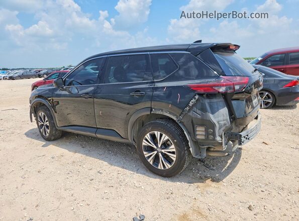 5N1AT3BA7MC703842 2021 NISSAN ROGUE Black Trasero izquierdo