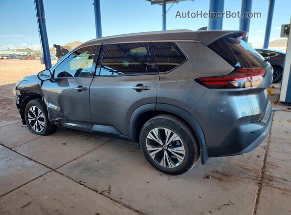 5N1AT3BA7MC720592 2021 NISSAN ROGUE Серый Задняя левая четверть