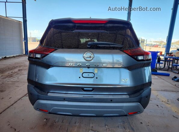 5N1AT3BA7MC720592 2021 NISSAN ROGUE Серый Вид сзади