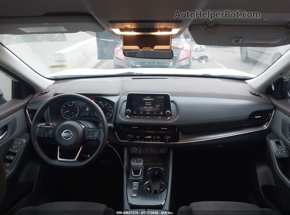 5N1AT3BA7MC805948 2021 NISSAN ROGUE White Widok wnętrza z przodu
