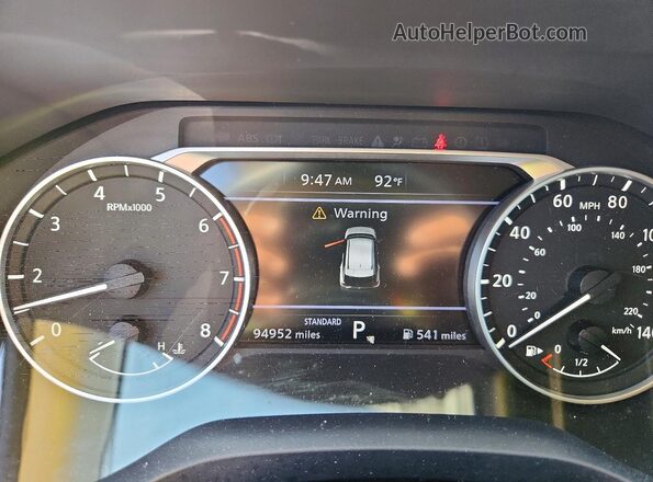 5N1AT3BA7MC816531 2021 NISSAN ROGUE Black Սարքավորումների վահանակի տեսք