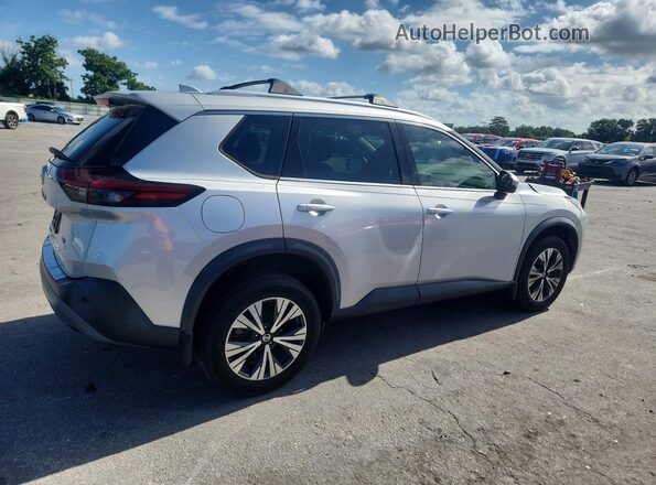 5N1AT3BA9MC803439 2021 NISSAN ROGUE Silver Задня права чверть