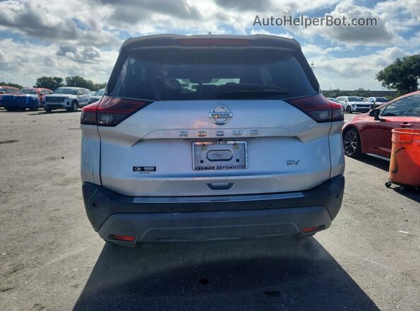 5N1AT3BA9MC803439 2021 NISSAN ROGUE Silver Вид ззаду