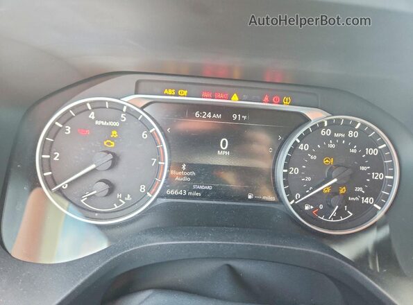 5N1AT3BA9MC803439 2021 NISSAN ROGUE Silver Вид щитка приладів