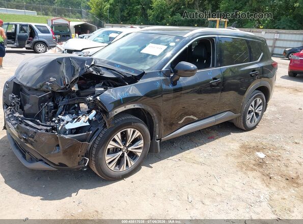 5N1AT3BAXMC717198 2021 NISSAN ROGUE Black Przód lewy