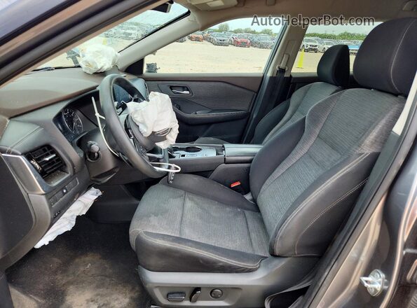 5N1AT3BAXMC717623 2021 NISSAN ROGUE Gray Front interior view