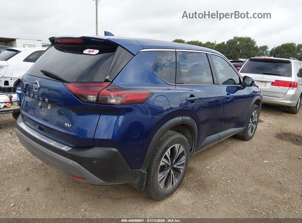 5N1AT3BAXMC759807 2021 NISSAN ROGUE Blue Rear right
