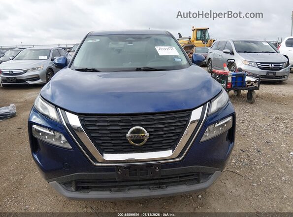5N1AT3BAXMC759807 2021 NISSAN ROGUE Blue Instrument cluster view