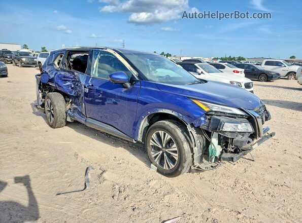 5N1AT3BAXMC768720 2021 NISSAN ROGUE Blue Front right