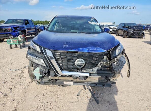 5N1AT3BAXMC768720 2021 NISSAN ROGUE Blue Front view