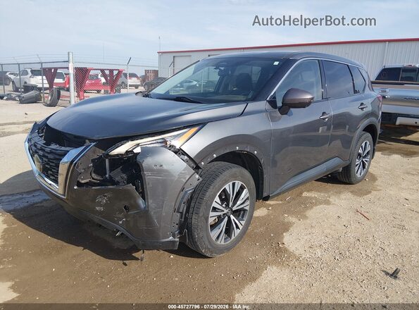 5N1AT3BAXMC813025 2021 NISSAN ROGUE Серый Передняя левая четверть