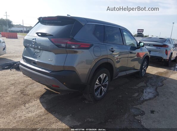 5N1AT3BAXMC813025 2021 NISSAN ROGUE Серый Задняя правая четверть