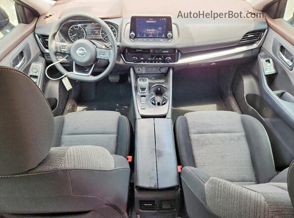 5N1AT3BAXMC821531 2021 NISSAN ROGUE Black წინა პანელის ხედი
