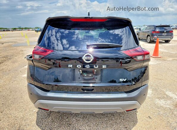 5N1AT3BAXMC821531 2021 NISSAN ROGUE Black უკანა ხედი