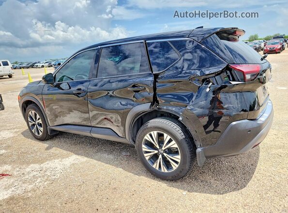 5N1AT3BAXMC821531 2021 NISSAN ROGUE Black უკანა მარცხენა