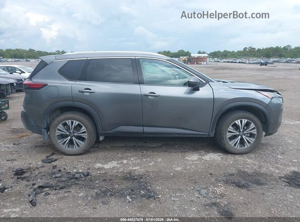5N1AT3BAXMC824025 2021 NISSAN ROGUE Gray Rear interior view