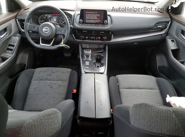 5N1AT3BAXMC824669 2021 NISSAN ROGUE White Առջևի վահանակի տեսք