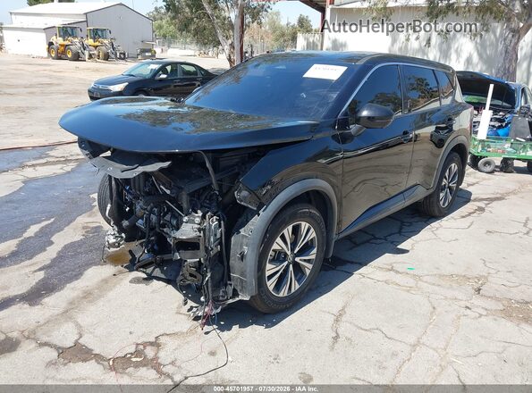 5N1AT3BAXMC835381 2021 NISSAN ROGUE Black Передня ліва чверть