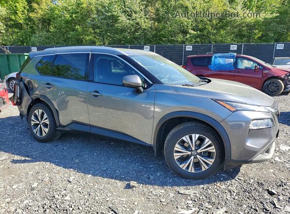 5N1AT3BB0MC677299 2021 NISSAN ROGUE Gray Przód prawy