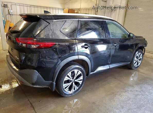 5N1AT3BB0MC705117 2021 NISSAN ROGUE Black უკანა მარჯვენა