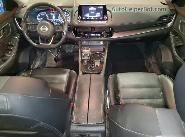 5N1AT3BB0MC705117 2021 NISSAN ROGUE Black წინა პანელის ხედი