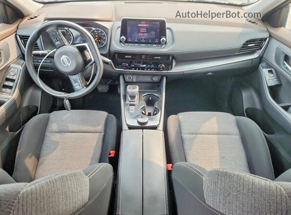 5N1AT3BB0MC720362 2021 NISSAN ROGUE Gray Առջևի վահանակի տեսք