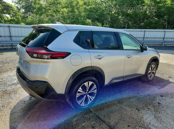 5N1AT3BB0MC724010 2021 NISSAN ROGUE Silver Հետևի աջ