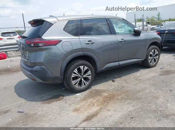 5N1AT3BB0MC735380 2021 NISSAN ROGUE Серый Задняя правая четверть
