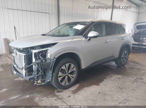 5N1AT3BB0MC772722 2021 NISSAN ROGUE Silver Передня ліва чверть