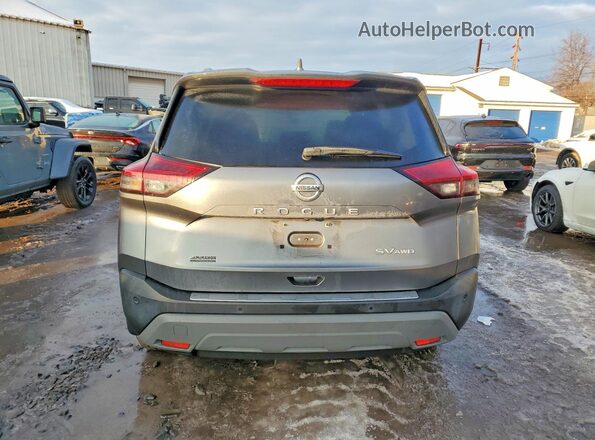 5N1AT3BB0MC782344 2021 NISSAN ROGUE Серый Вид сзади