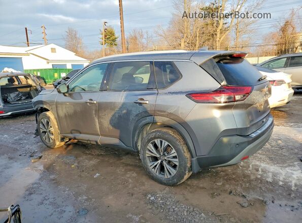 5N1AT3BB0MC782344 2021 NISSAN ROGUE Серый Задняя левая четверть