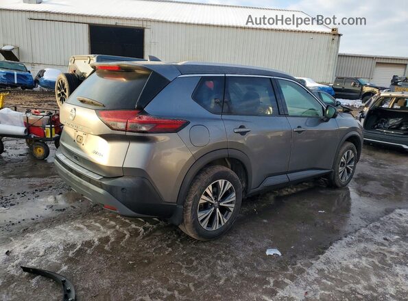 5N1AT3BB0MC782344 2021 NISSAN ROGUE Серый Задняя правая четверть