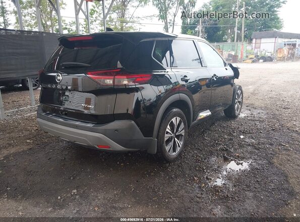5N1AT3BB1MC689347 2021 NISSAN ROGUE Black Задня права чверть