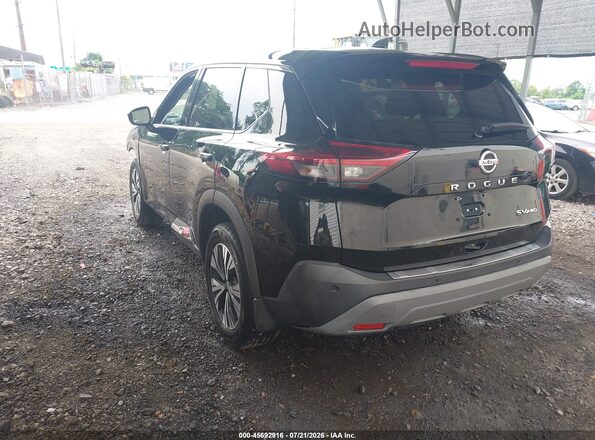 5N1AT3BB1MC689347 2021 NISSAN ROGUE Black Задня ліва чверть