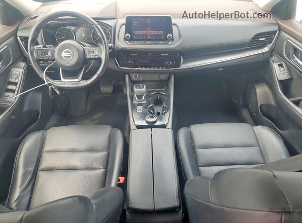 5N1AT3BB1MC708124 2021 NISSAN ROGUE Silver Widok deski rozdzielczej