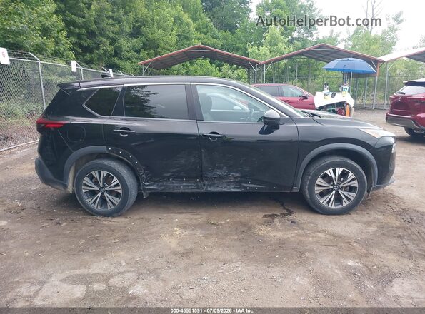 5N1AT3BB1MC732391 2021 NISSAN ROGUE Black უკანა სალონის ხედი