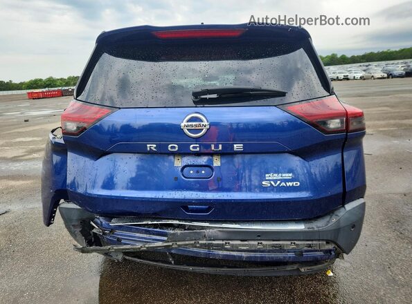 5N1AT3BB1MC815481 2021 NISSAN ROGUE Blue Vista trasera